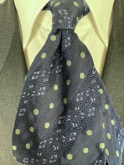 Cravatta Romeo Gigli blu pois e righe