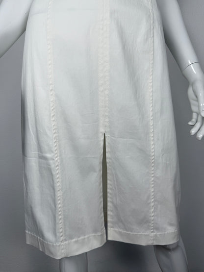 Abito La Perla Openspace bianco in cotone - S/M