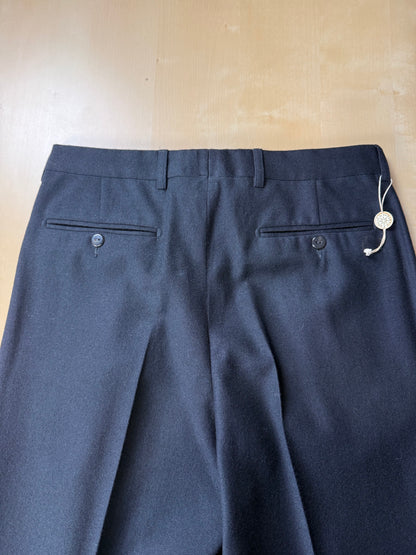 Pantaloni anni ‘80 flanella blu notte (NOS) - tg. 46