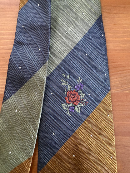 Cravatta Kenzo vintage fiore jacquard