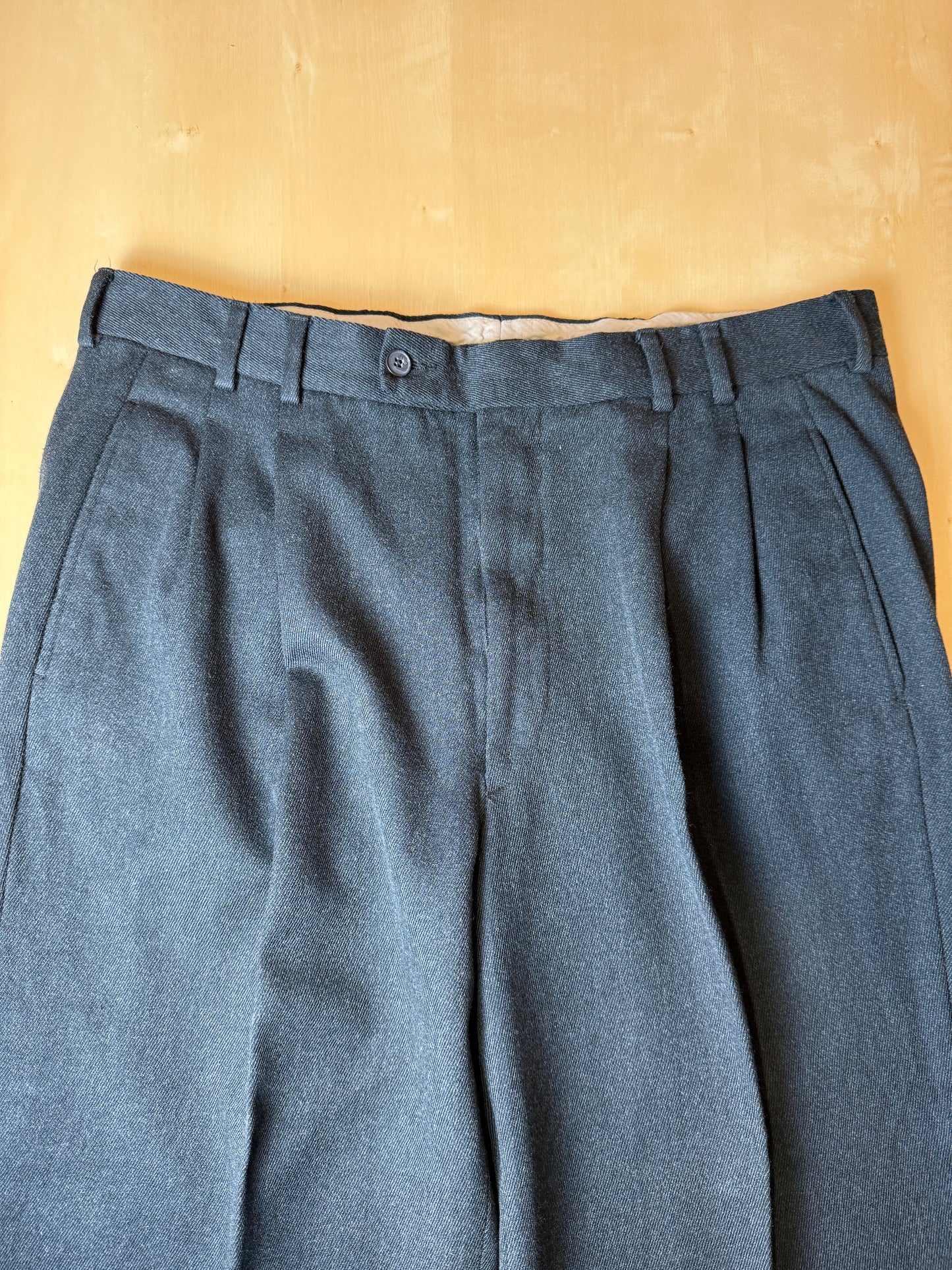 Pantaloni anni ‘80 flanella verde pino - tg. 52/54