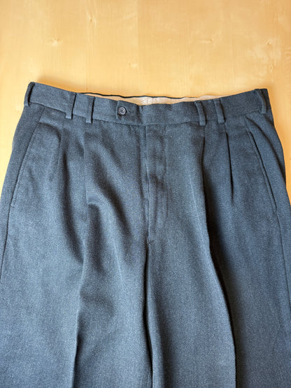 Pantaloni anni ‘80 flanella verde pino - tg. 52/54