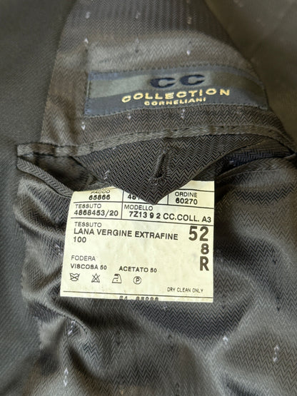 Giacca Corneliani in twill di lana nero - tg. 50/52