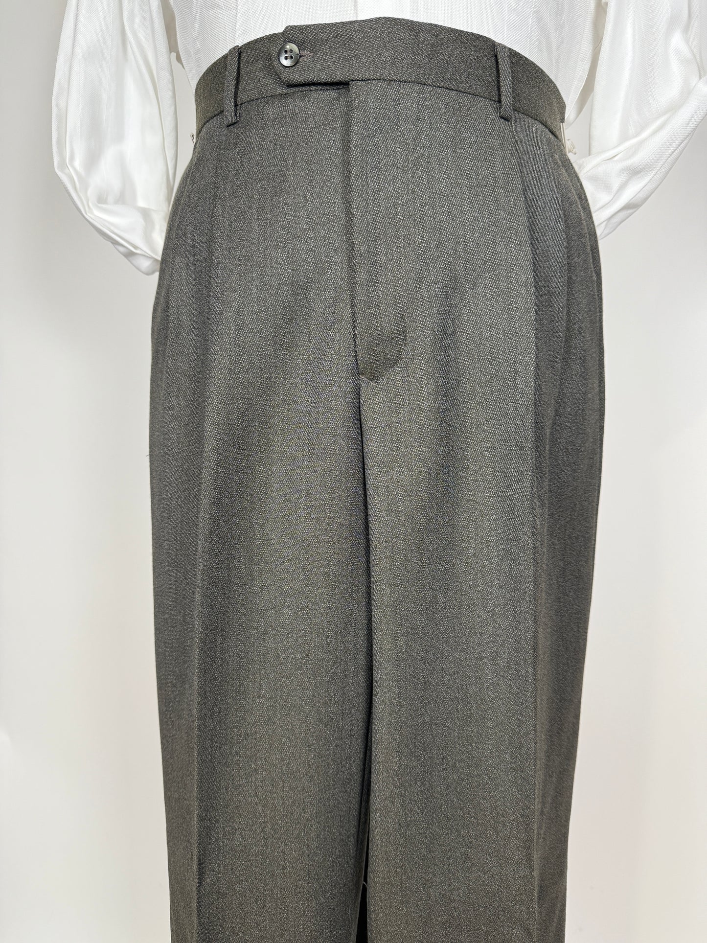 Completo anni ‘80 in covert verde/cachi (NOS) - tg. 48