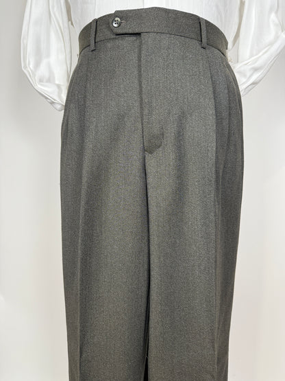 Completo anni ‘80 in covert verde/cachi (NOS) - tg. 48