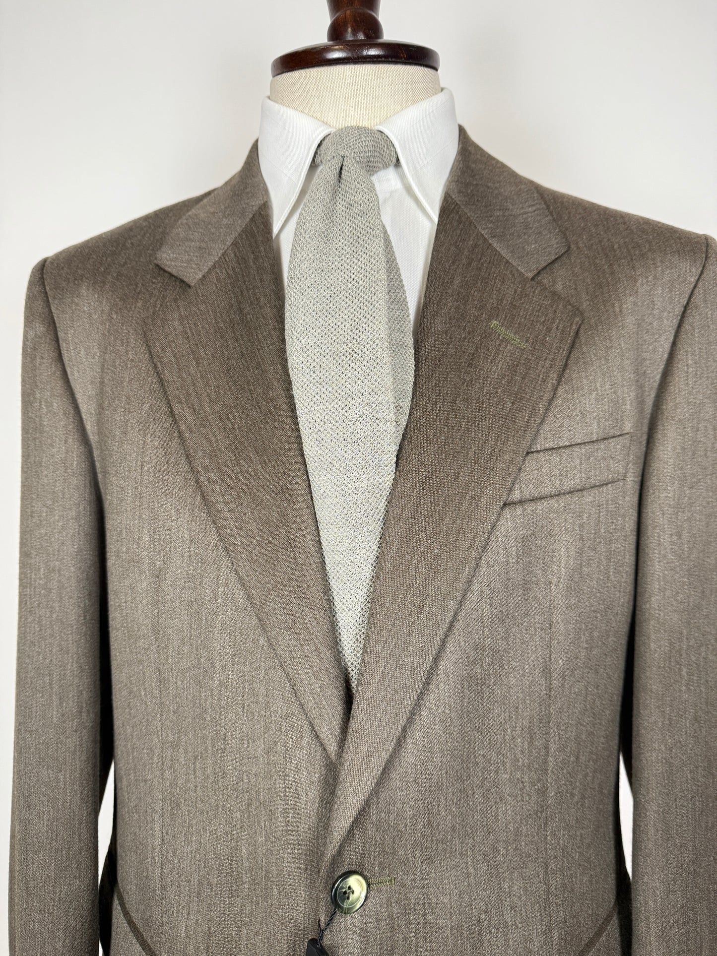 Completo anni ‘80 in covert verde cachi (NOS) - tg. 52