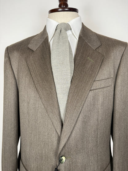 Completo anni ‘80 in covert verde cachi (NOS) - tg. 52