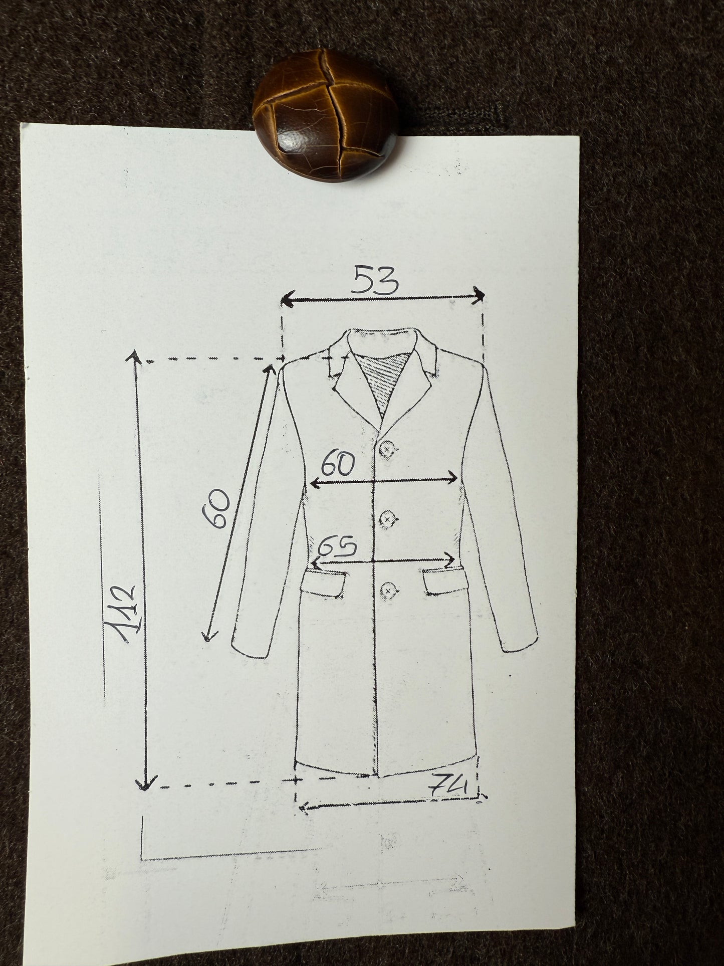 Loden originale austriaco colore marrone - tg. 48-52