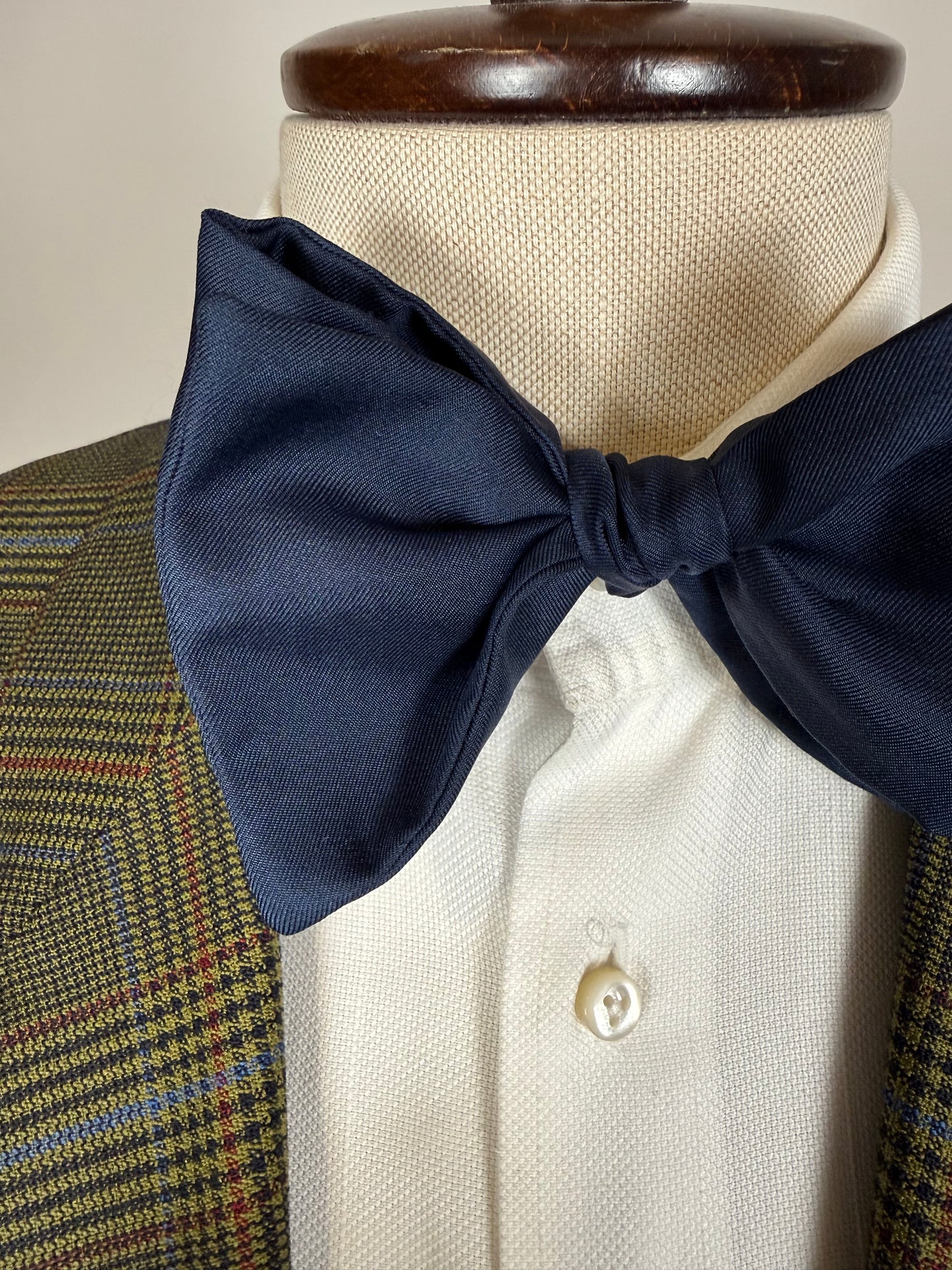 Papillon blu navy tinta unita