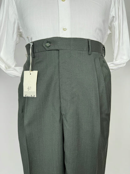 Pantaloni fresco lana verde scuro anni '80 (NOS) - tg. 48/50
