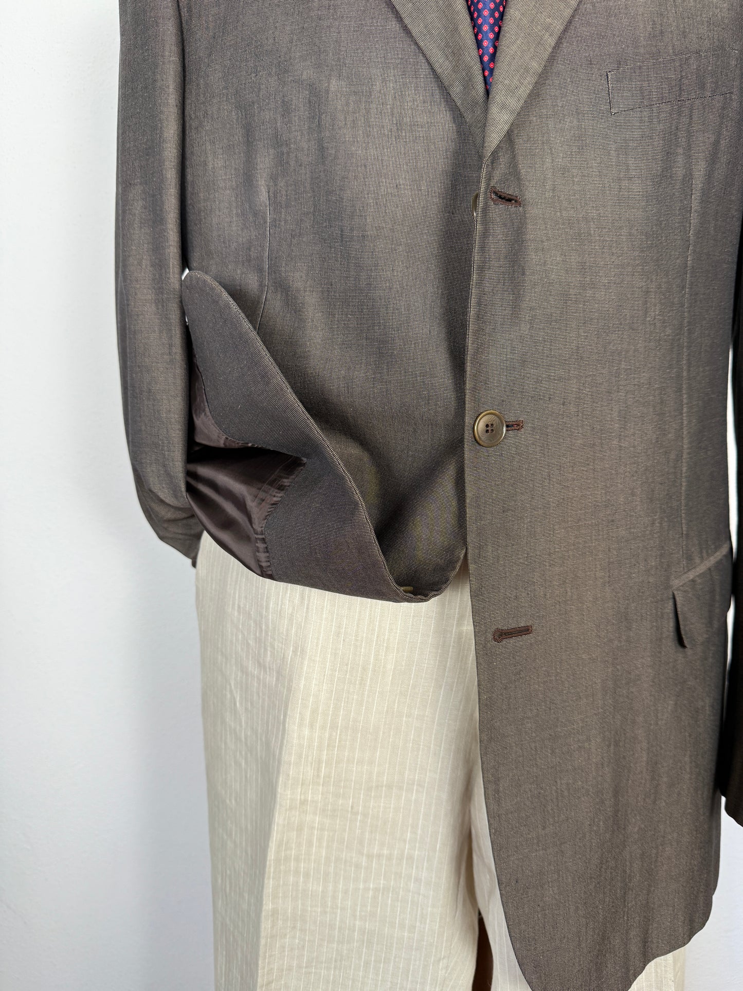 Giacca Calvin Klein in puro cotone color bronzo - tg. 52/54