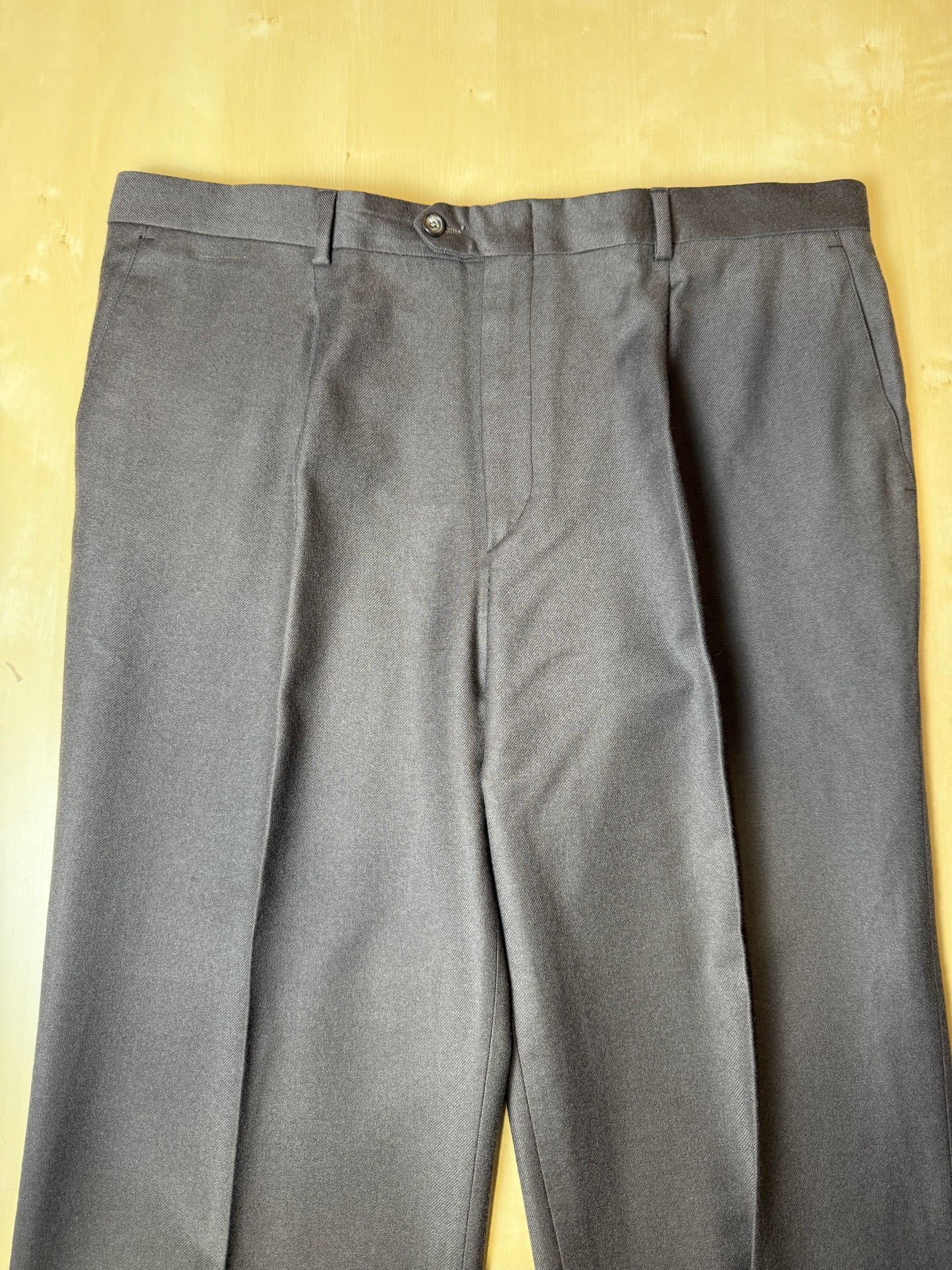 Pantaloni flanella color cachi - tg. 58