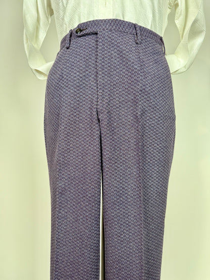 Completo anni ‘70 viola optical - tg. 44