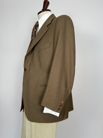 Giacca sartoriale anni ‘50 check - tg. 52 corta