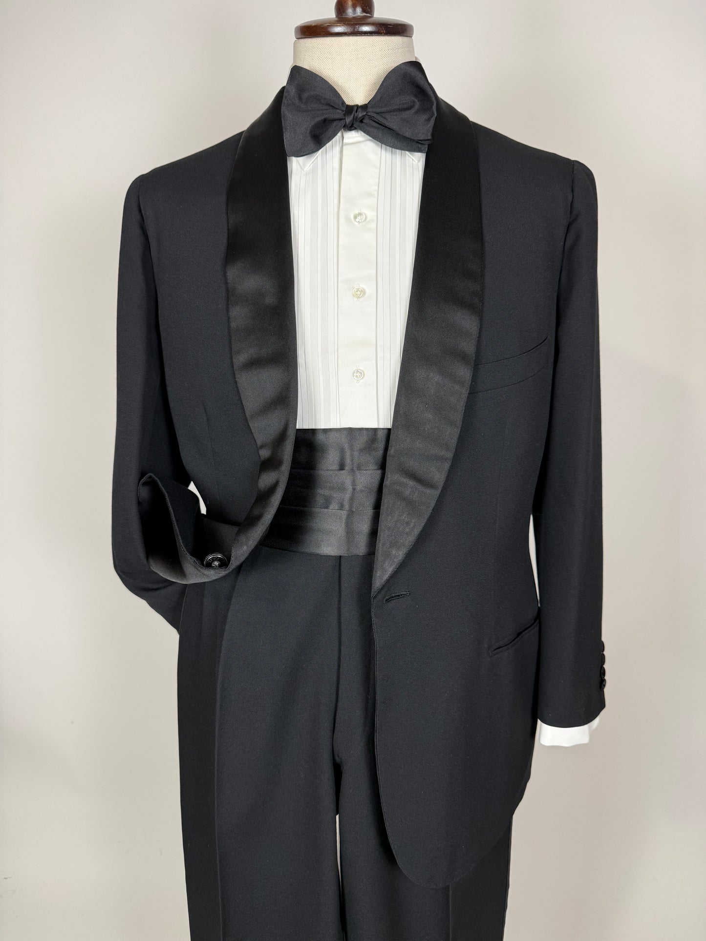 Smoking sartoriale anni ‘50 revers a scialle - tg. 48/50