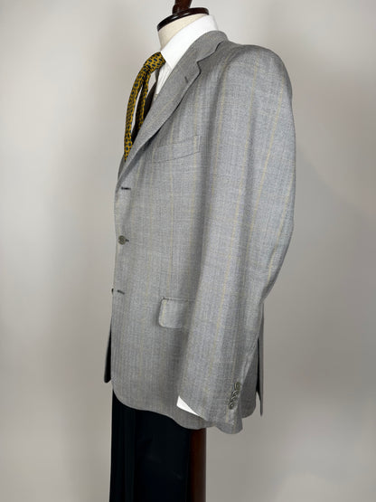 Giacca Isaia seta e lana herringbone - tg. 52
