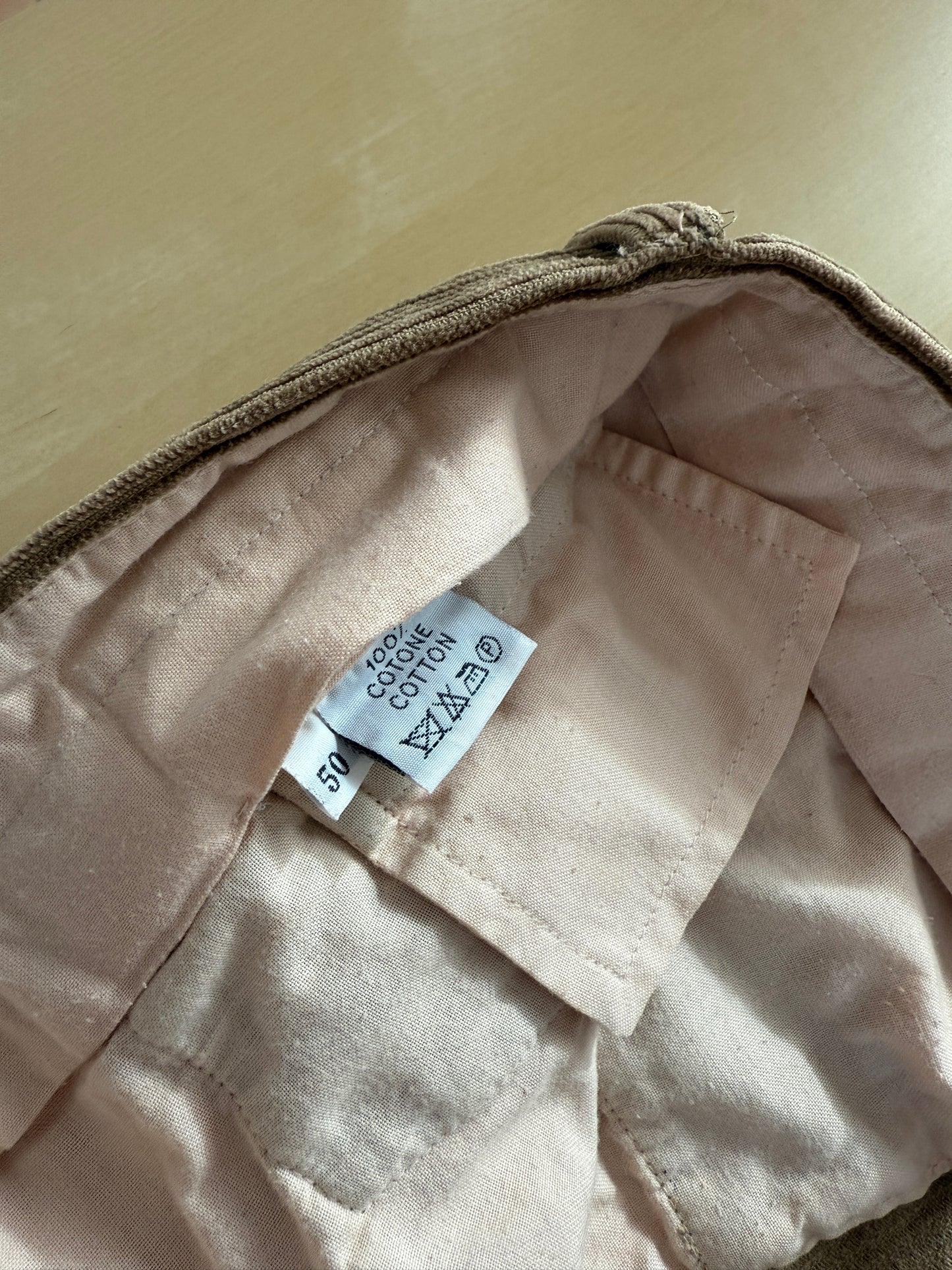Pantaloni Burberrys velluto a coste beige - tg. 48/50