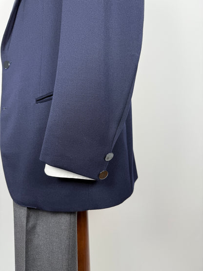 Blazer anni ‘70 in twill pettinato navy - tg. 50/52