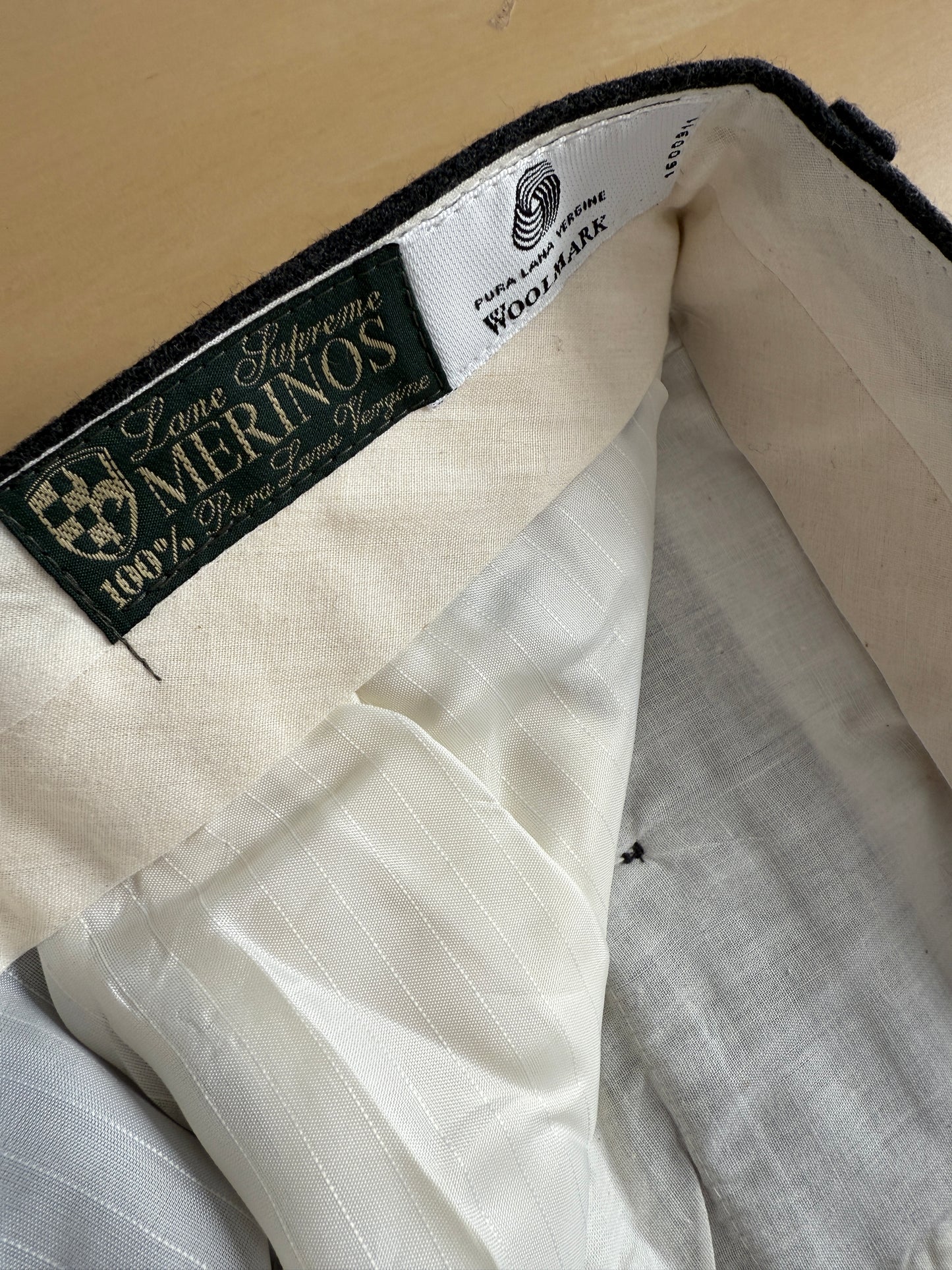 Pantaloni anni ‘90 flanella antracite (NOS) - tg. 46/48