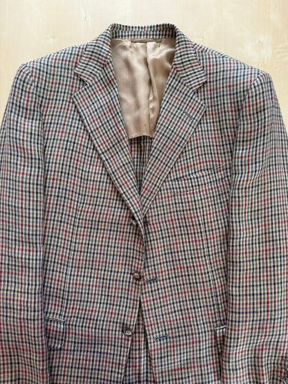 Giacca De Paz in lino fantasia check - tg. 52