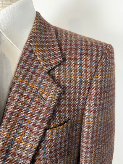 Giacca anni ‘80 in Harris Tweed shepherd’s check - tg. 48