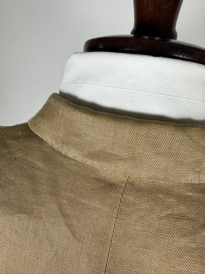 Giacca Corneliani anni '80 lino tabacco - tg. 48/50