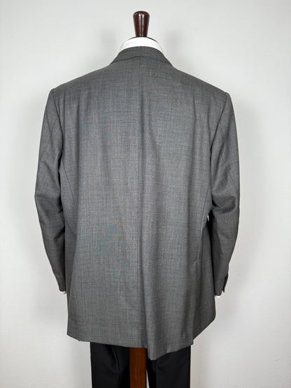Giacca doppiopetto sartoriale anni '90 in grisaglia - tg. 56