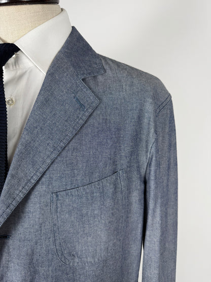 Giacca estiva De Paz in cotone chambray - tg. 58