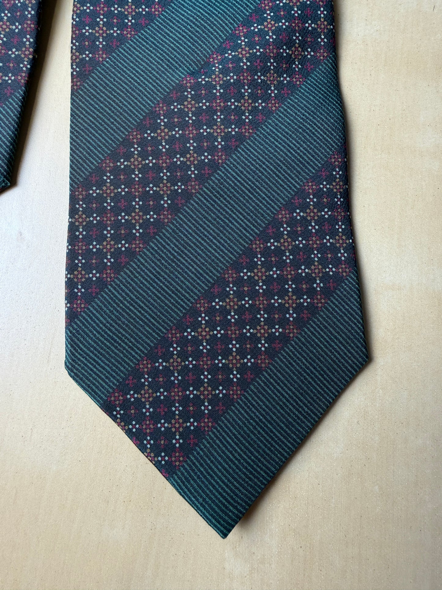 Cravatta Armani righe regimental verde