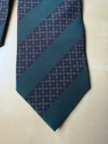 Cravatta Armani righe regimental verde