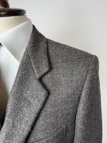 Giacca Corneliani anni '70/'80 tweed marrone tabacco - tg. 46/48