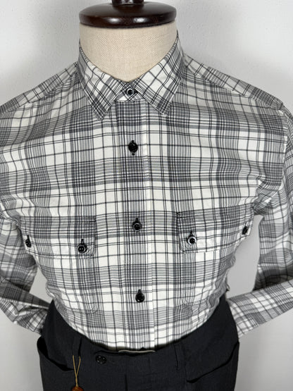 Camicia Gucci quadri glen check - S/M, collo 39