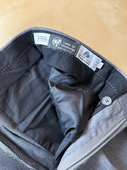 Pantaloni anni ‘90 flanella pettinata grigio chiaro (NOS) - tg. 52/54