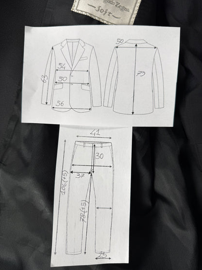 Smoking Ermenegildo Zegna in fresco lana anni ‘80/‘90 - tg. 48 drop 7