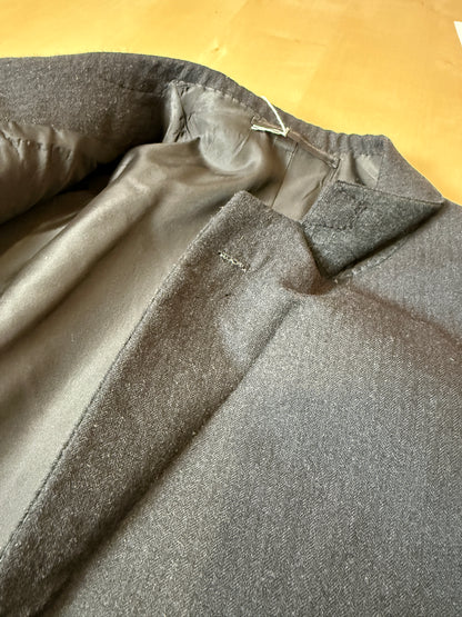 Completo sartoriale anni ‘60 flanella antracite micro spigato - tg. 54