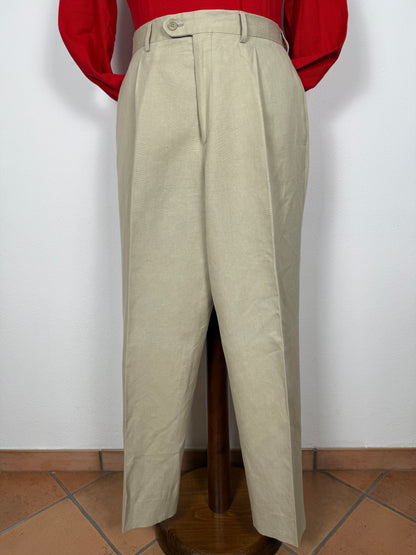 Completo beige in lino e cotone - tg. 52