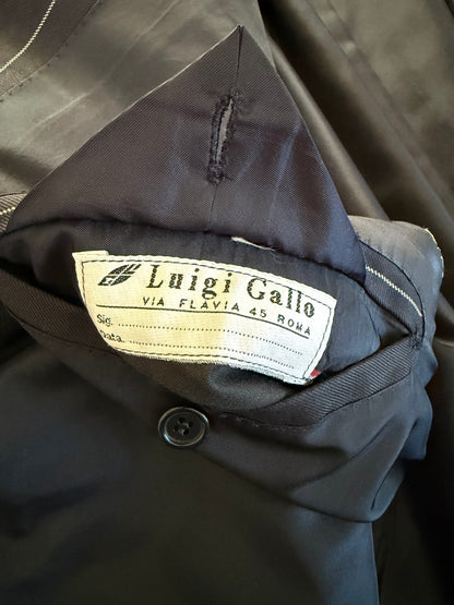 Completo sartoriale flanella pettinata blu gessato - tg. 56 drop 0-2