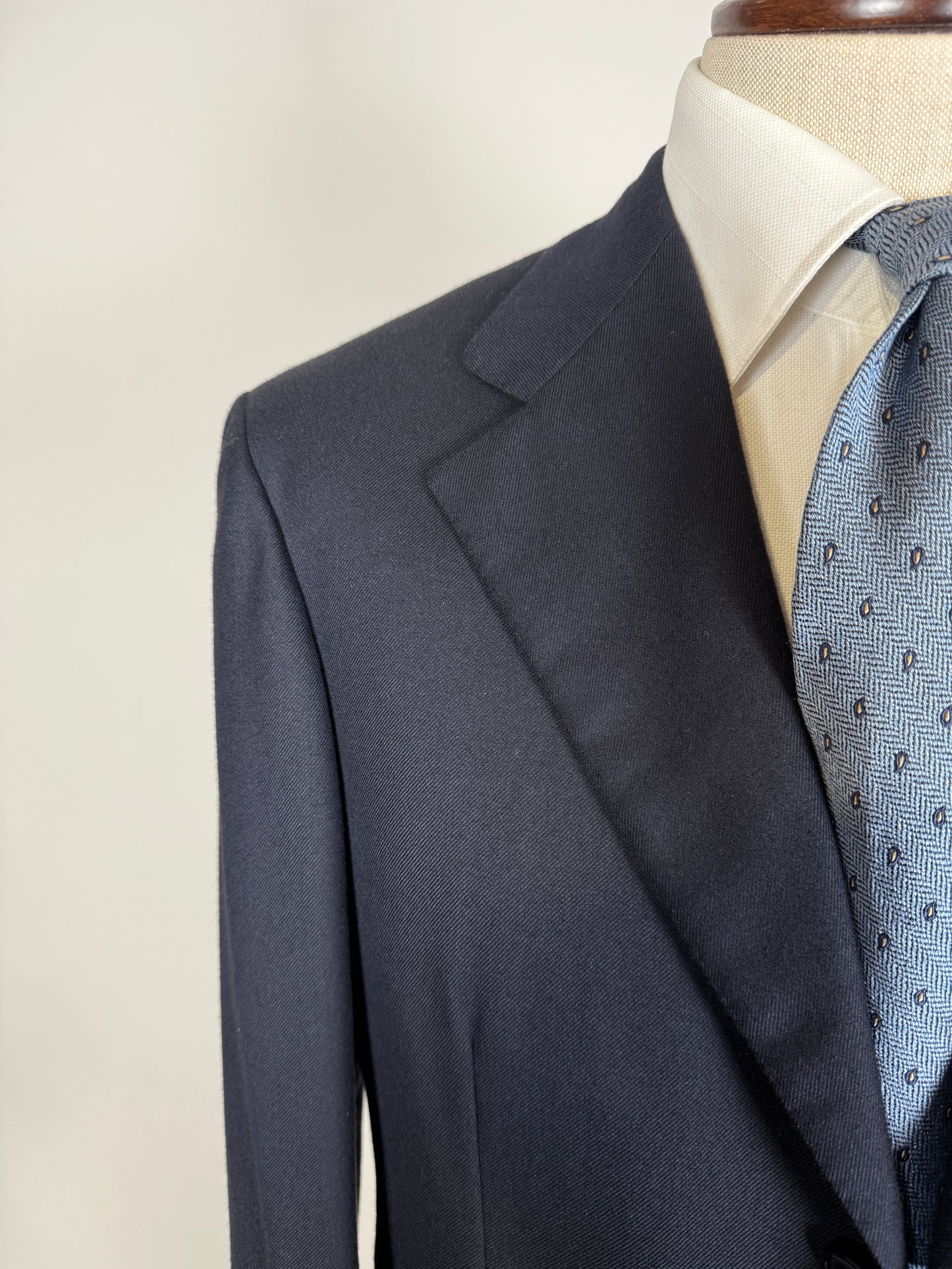 Giacca Brioni flanella lana e cashmere blu - tg. 50