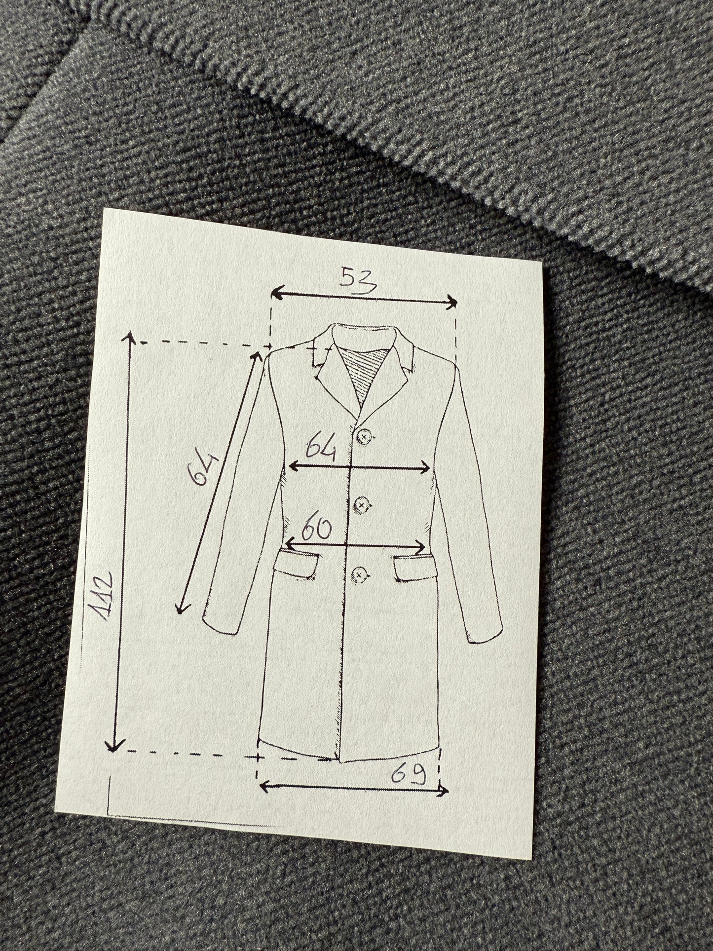 Cappotto anni ‘40 sartoriale doppiopetto - tg. 48-50