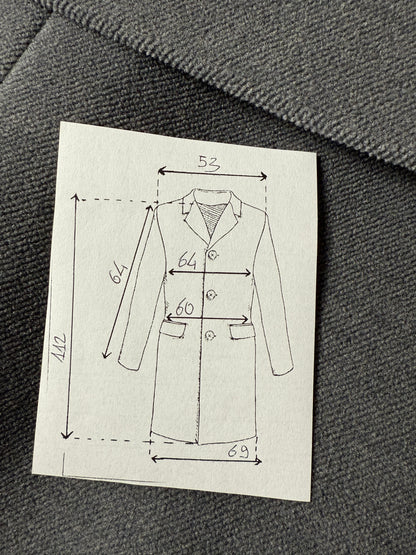 Cappotto anni ‘40 sartoriale doppiopetto - tg. 48-50