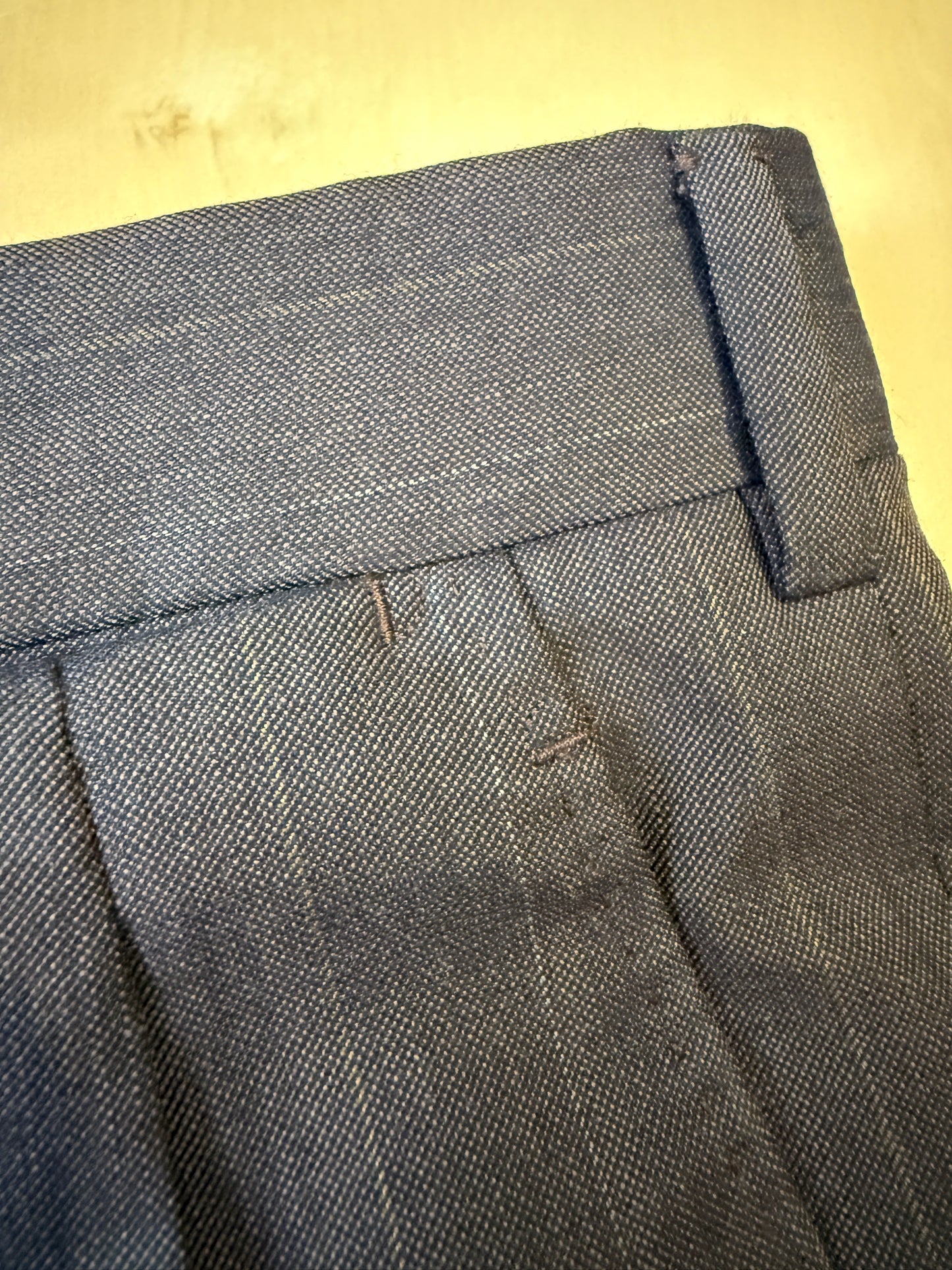 Completo Belvest anni '80 marrone gessato - tg. 56/58