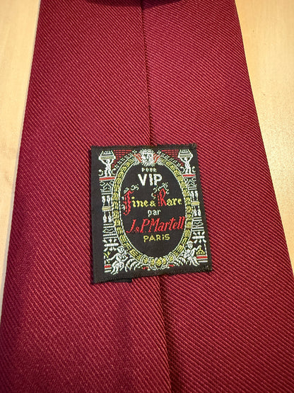 Cravatta in seta cannettata bordeaux