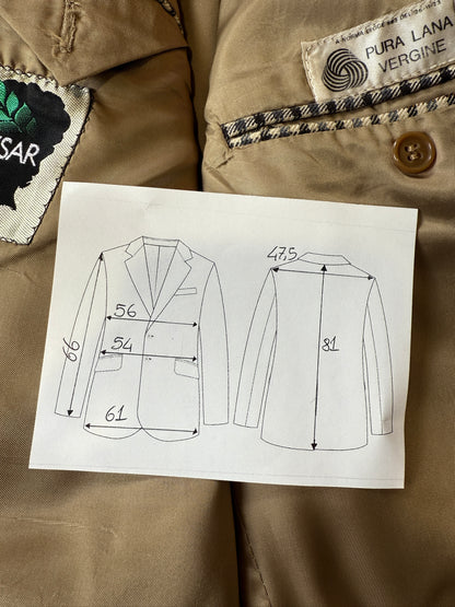 Giacca anni ‘70/‘80 a quadri - tg. 50/52