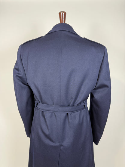 Soprabito anni ‘70 in lana pettinata blu - tg. 48-50