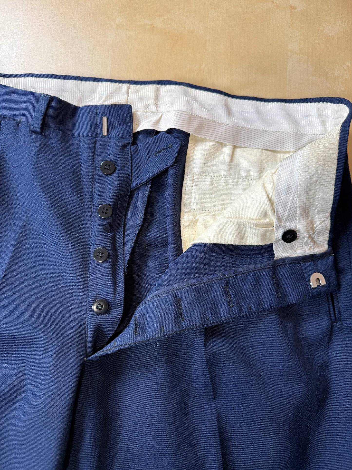 Completo anni ‘60 twill pettinato blu - tg. 48/50