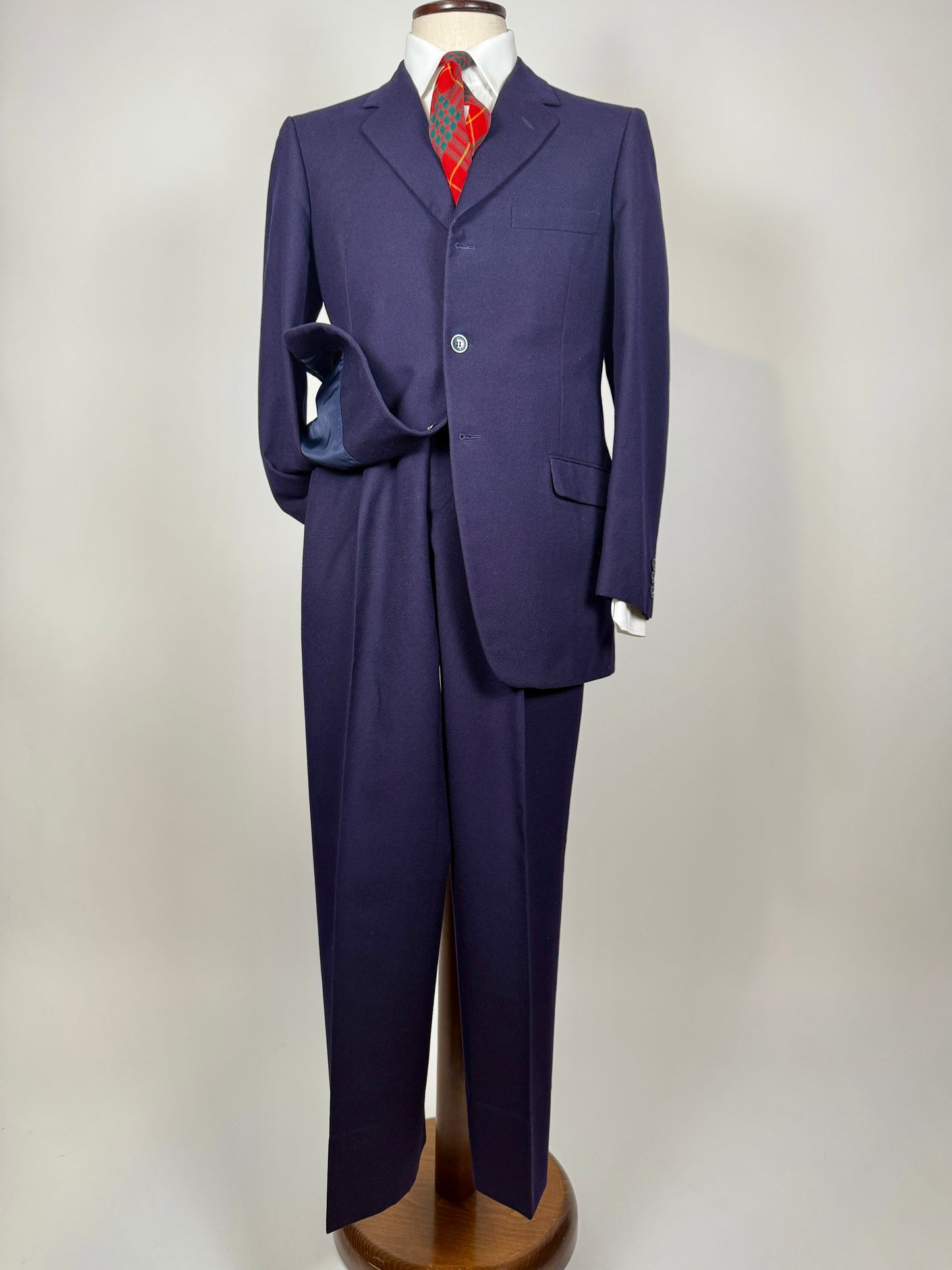 Completo anni ‘60 flanella blu - tg. 46