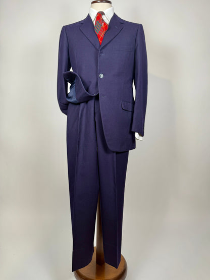 Completo anni ‘60 flanella blu - tg. 46