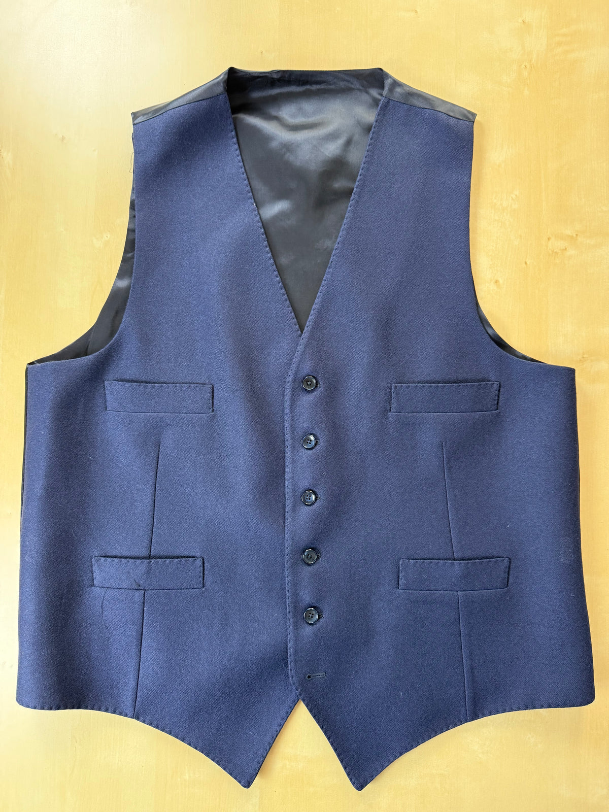 Giacca + panciotto De Paz flanella blu - tg. 54/56