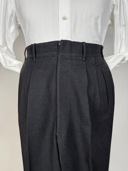 Completo anni ‘50/‘60 flanella antracite - tg. 46