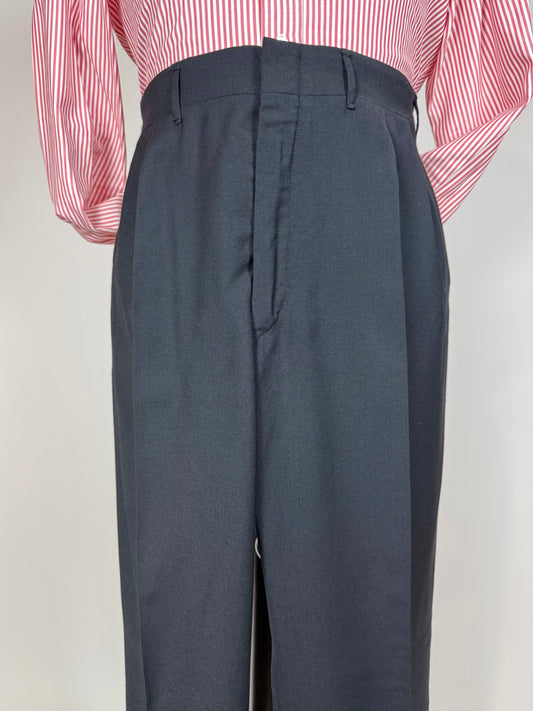 Pantaloni sartoriali fresco lana blu notte - tg. 56/58